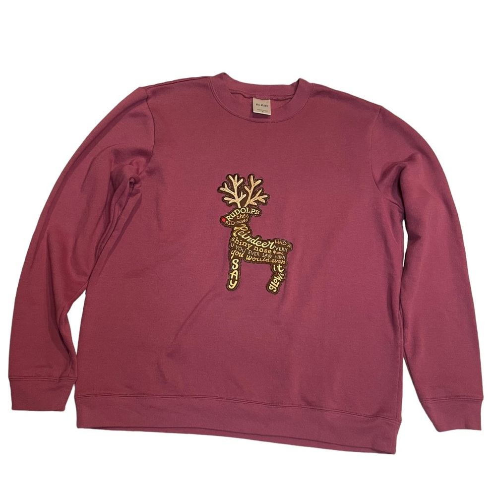 Blair Rudolph The Red Nose Reindeer Christmas Sweater
